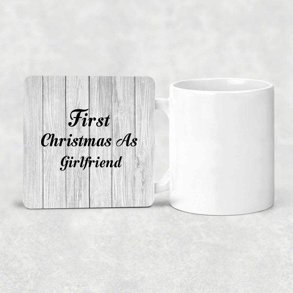 First Christmas As Girlfriend - Drink Coaster F
