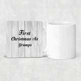 First Christmas As Gramps - Drink Coaster F