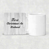First Christmas As Husband - Drink Coaster F