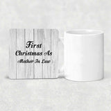 First Christmas As Mother In Law - Drink Coaster F