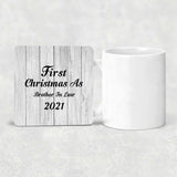 First Christmas As Brother In Law 2021 - Drink Coaster F
