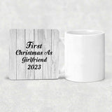 First Christmas As Girlfriend 2023 - Drink Coaster F