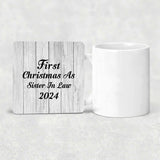 First Christmas As Sister In Law 2024 - Drink Coaster F