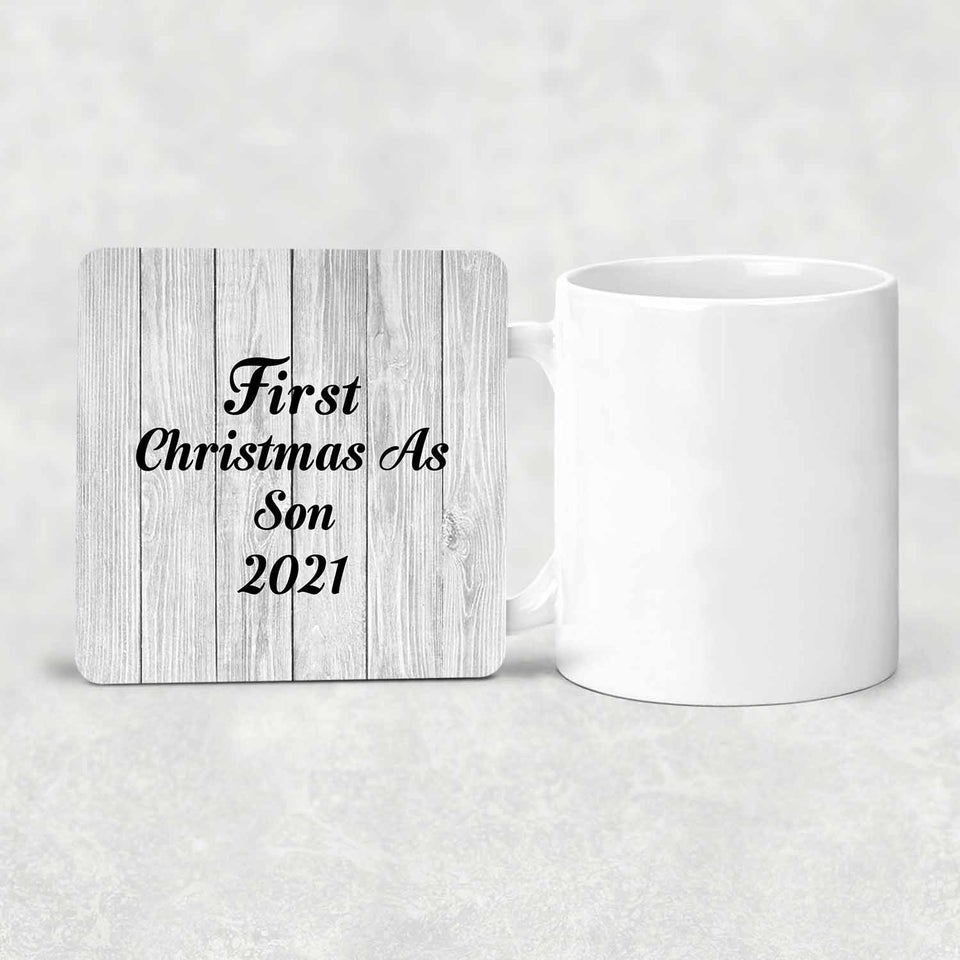 First Christmas As Son 2021 - Drink Coaster F