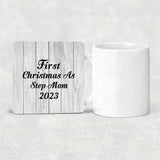 First Christmas As Step Mom 2023 - Drink Coaster F