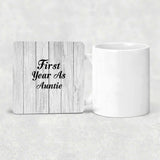First Year As Auntie - Drink Coaster F