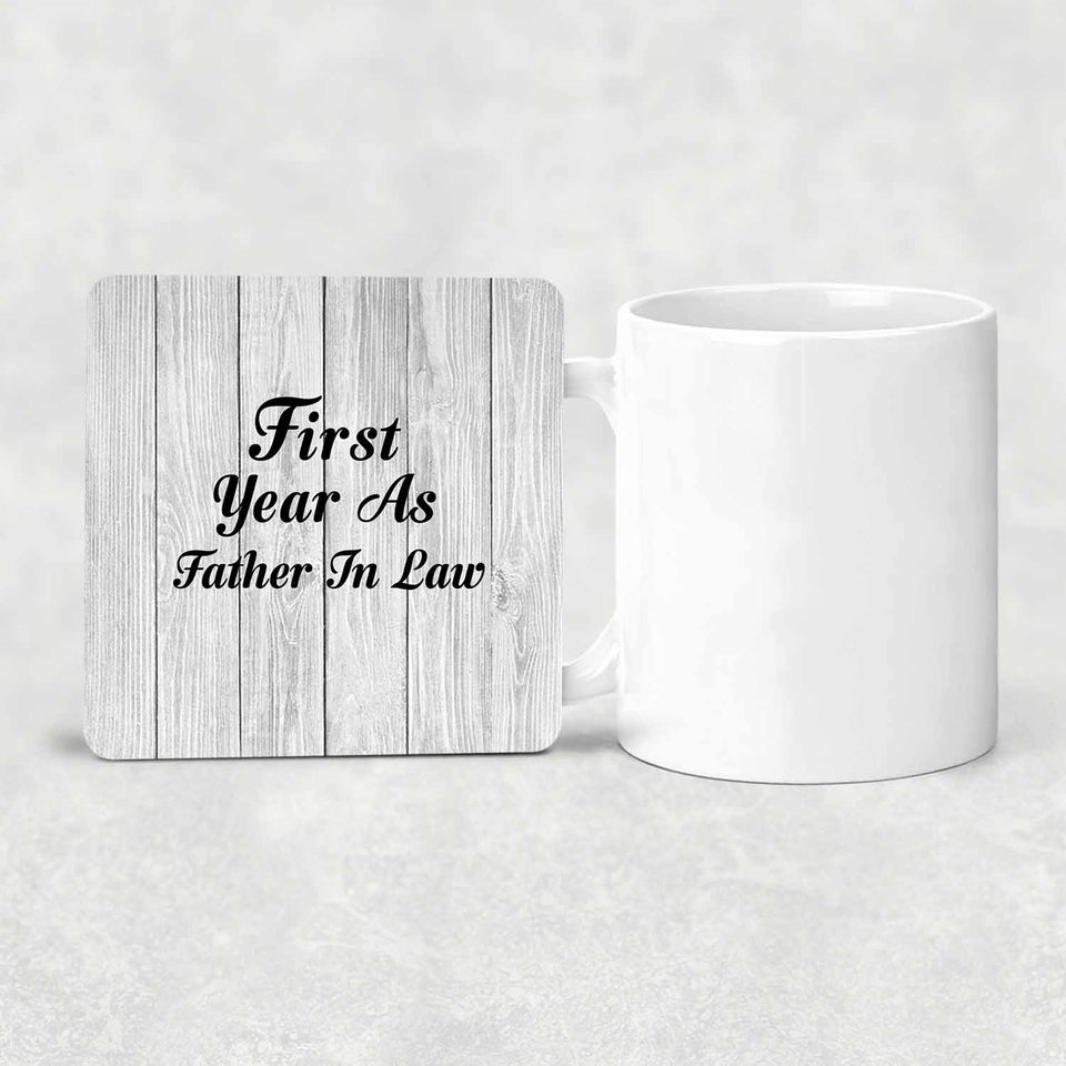 First Year As Father In Law - Drink Coaster F