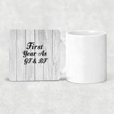 First Year As Gf & Bf - Drink Coaster F