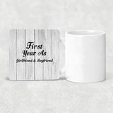 First Year As Girlfriend & Boyfriend - Drink Coaster F