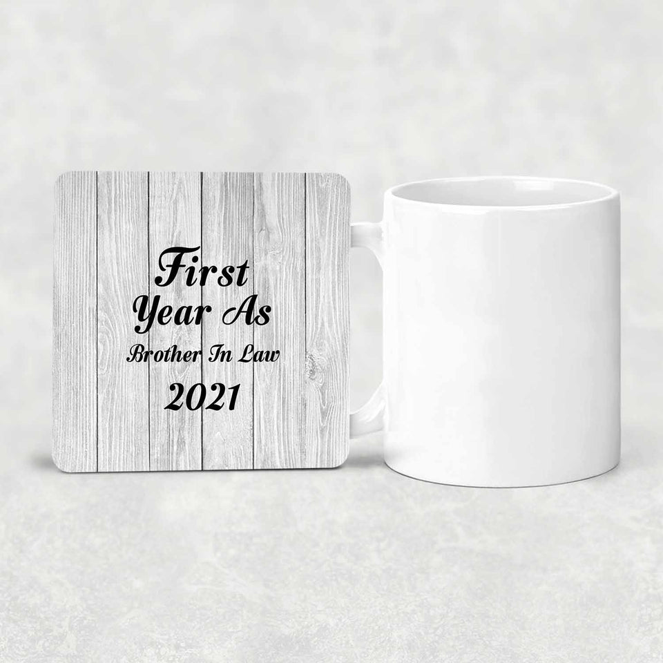 First Year As Brother In Law 2021 - Drink Coaster F