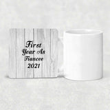 First Year As Fiancee 2021 - Drink Coaster F