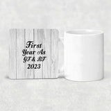 First Year As Gf & Bf 2023 - Drink Coaster F