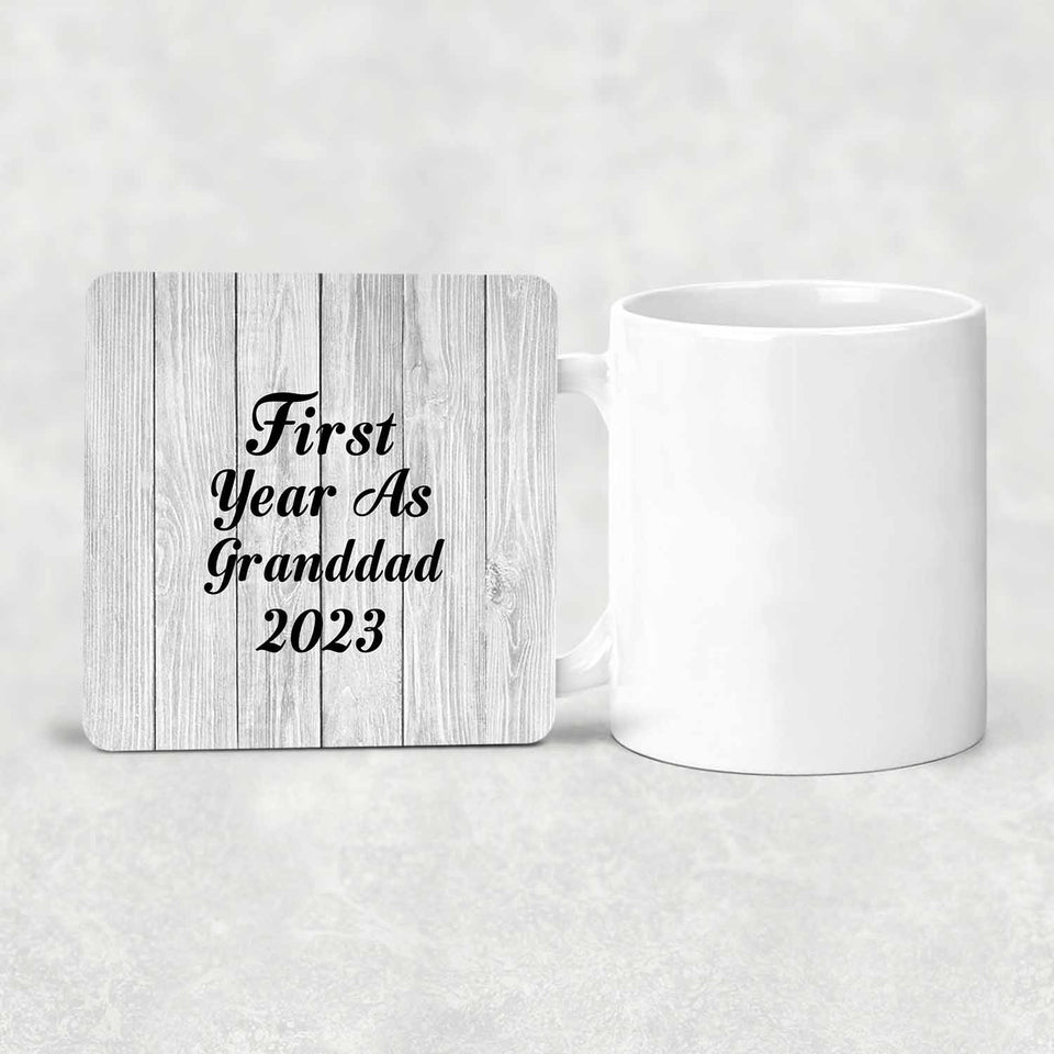 First Year As Granddad 2023 - Drink Coaster F