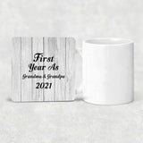 First Year As Grandma & Grandpa 2021 - Drink Coaster F