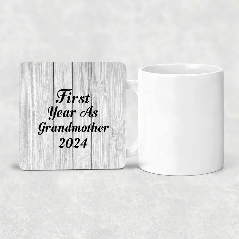 First Year As Grandmother 2024 - Drink Coaster F