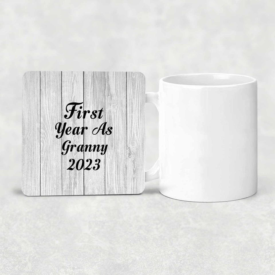 First Year As Granny 2023 - Drink Coaster F