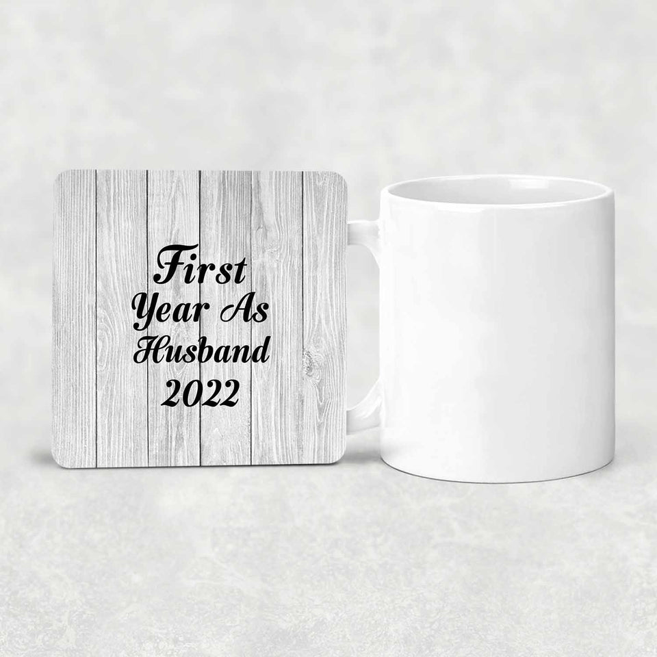 First Year As Husband 2022 - Drink Coaster F