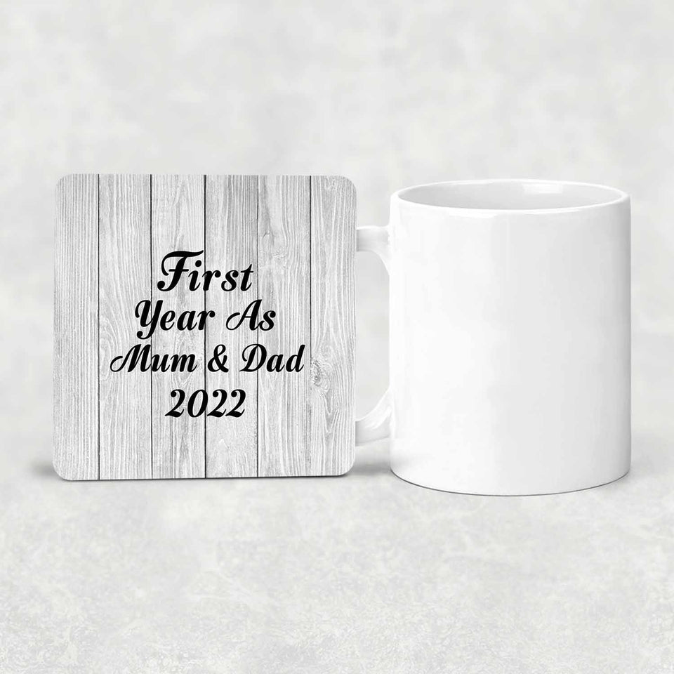 First Year As Mum & Dad 2022 - Drink Coaster F