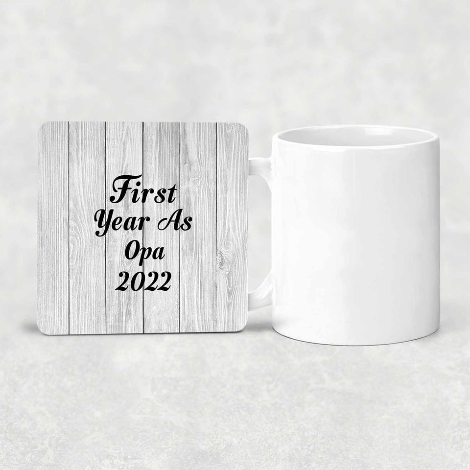 First Year As Opa 2022 - Drink Coaster F