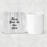First Year As Opa 2024 - Drink Coaster F