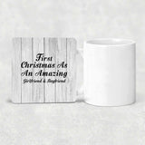 First Christmas As An Amazing Girlfriend & Boyfriend - Drink Coaster F