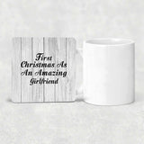 First Christmas As An Amazing Girlfriend - Drink Coaster F