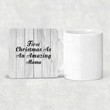 First Christmas As An Amazing Mama - Drink Coaster F