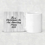 First Christmas As An Amazing Pappy 2022 - Drink Coaster F