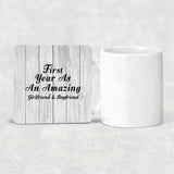 First Year As An Amazing Girlfriend & Boyfriend - Drink Coaster F