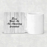 First Year As An Amazing Granddad - Drink Coaster F