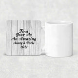 First Year As An Amazing Aunty & Uncle 2021 - Drink Coaster F