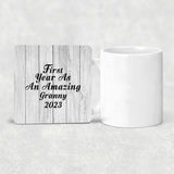 First Year As An Amazing Granny 2023 - Drink Coaster F