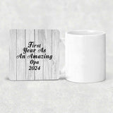 First Year As An Amazing Opa 2024 - Drink Coaster F