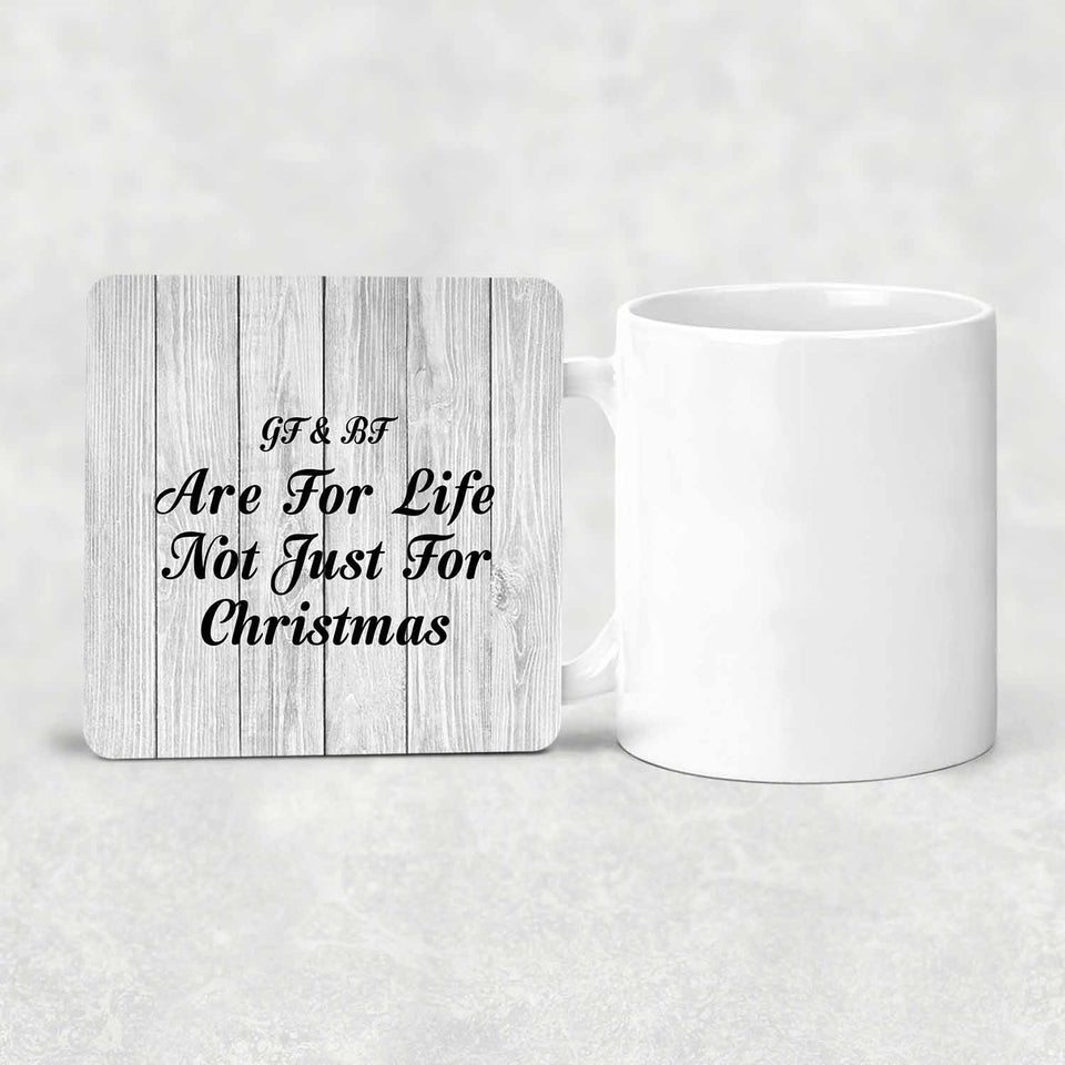 Gf & Bf Are For Life Not Just For Christmas - Drink Coaster F
