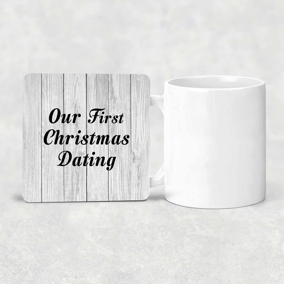 Our First Christmas Dating - Drink Coaster F