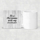 First Christmas With My Granddaughter - Drink Coaster F
