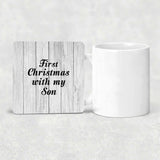 First Christmas With My Son - Drink Coaster F