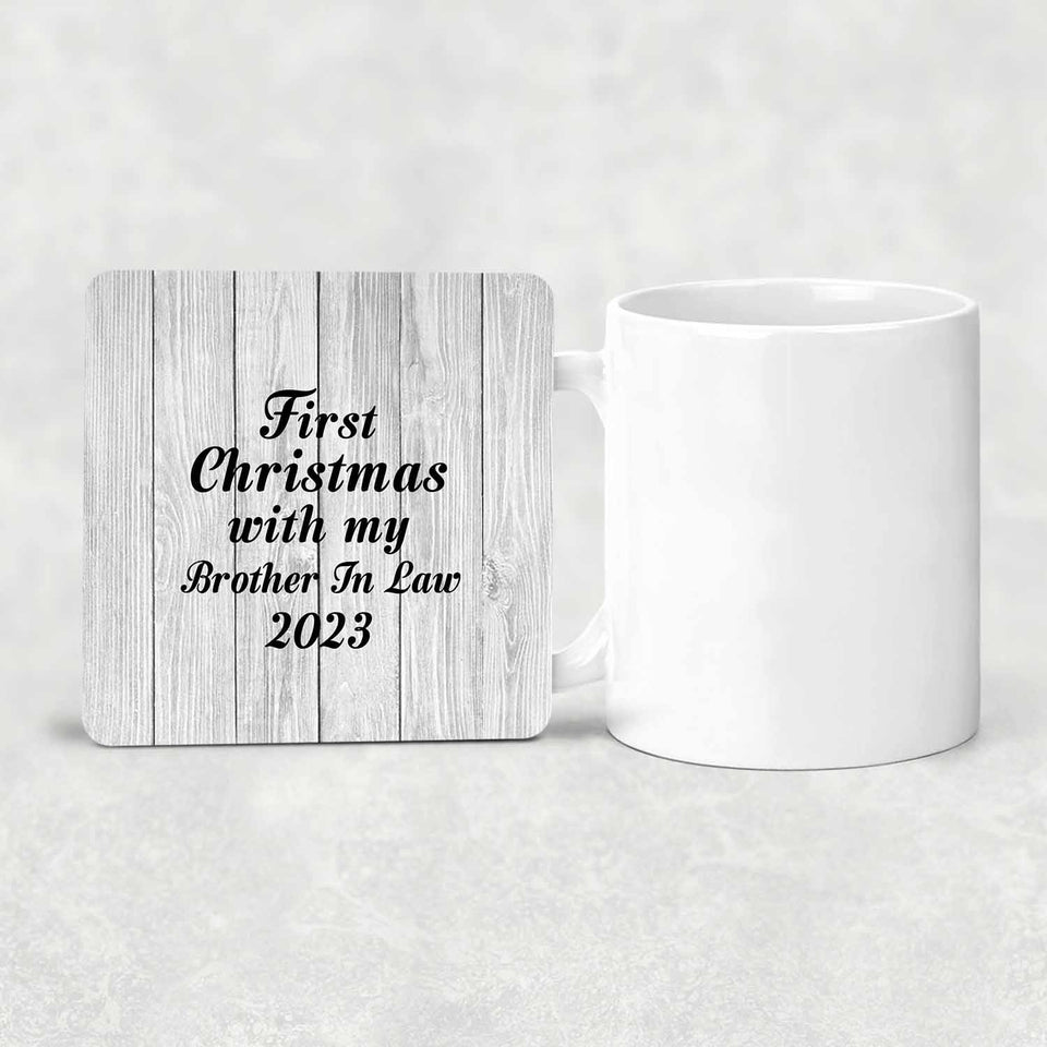 First Christmas With My Brother In Law 2023 - Drink Coaster F