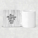 First Christmas With My Gran 2021 - Drink Coaster F