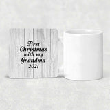 First Christmas With My Grandma 2021 - Drink Coaster F