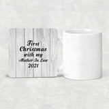 First Christmas With My Mother In Law 2021 - Drink Coaster F