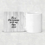 First Christmas With My Opa 2023 - Drink Coaster F