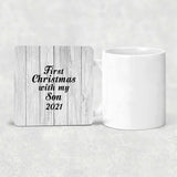 First Christmas With My Son 2021 - Drink Coaster F