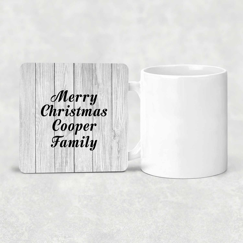 Merry Christmas Cooper Family - Drink Coaster F