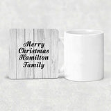 Merry Christmas Hamilton Family - Drink Coaster F