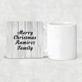 Merry Christmas Ramirez Family - Drink Coaster F