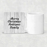Merry Christmas Rodriguez Family - Drink Coaster F