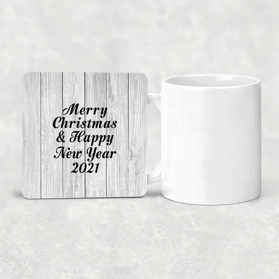 Merry Christmas & Happy New Year - Drink Coaster F