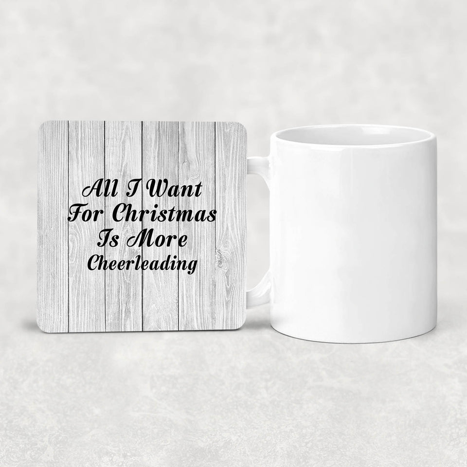 All I Want For Christmas Is More Cheerleading - Drink Coaster F