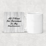 All I Want For Christmas Is My Hamiltonstovare - Drink Coaster F